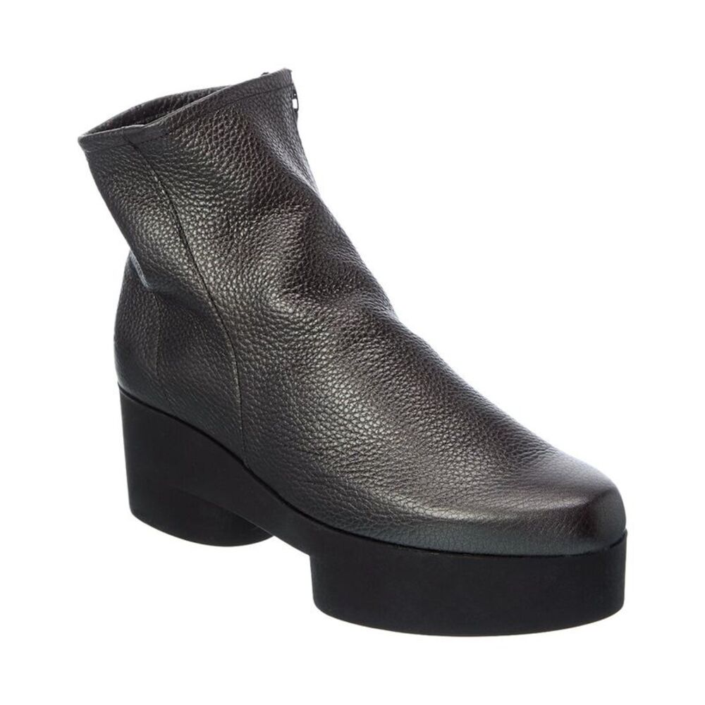 Arche Sixizz Leather Platform Bootie, Black